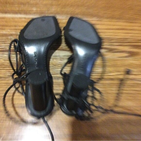 MASSIMO DUTTI Leather Heels Sandals